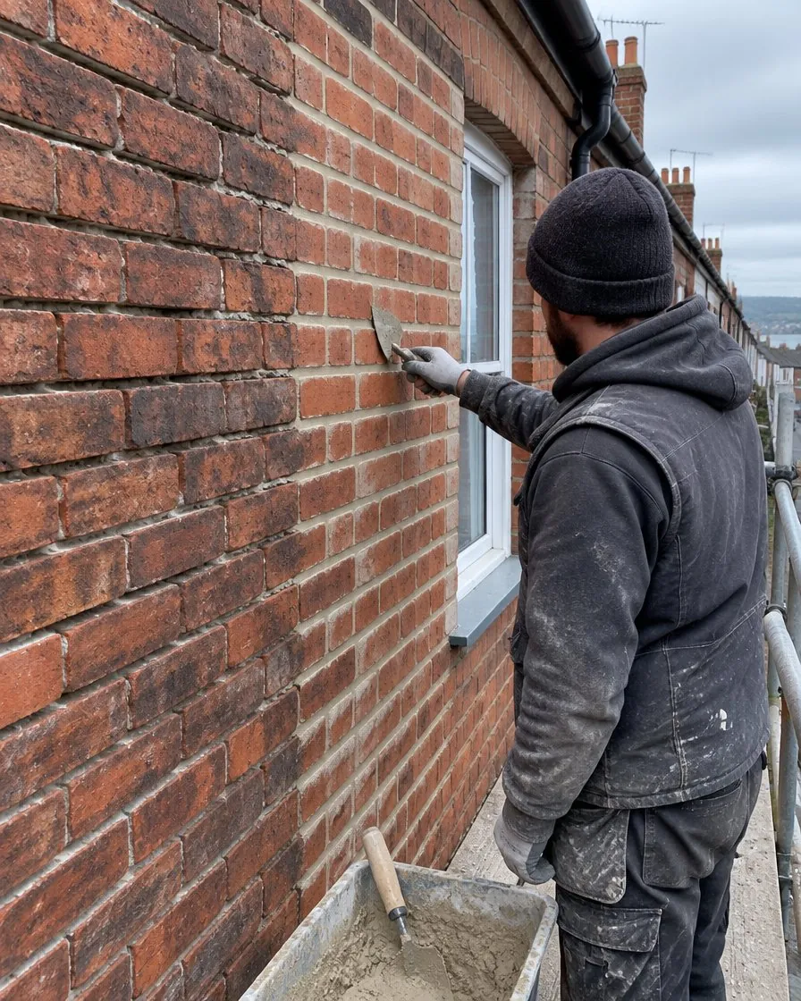 Brickwork and repointing in Crediton